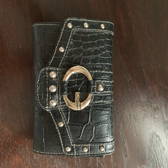 Snake print faux Guess wallet - Picture 1 of 2